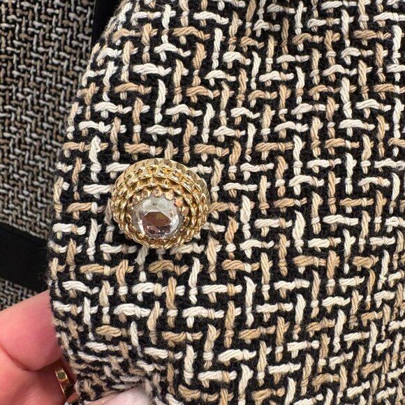 ZARA Elegant Jewelled Blazer with Sheer Neck Tie - XS - Picture 2 of 3